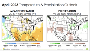 April 2023 Temperature & Precipitation Outlook